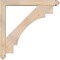 Ekena Millwork Merced Arts and Crafts Smooth Bracket w/ Offset Brace, Douglas Fir, 5 1/2"W x 40"D x 40"H BKT0604X40X40MRC03SDF - alternate 4